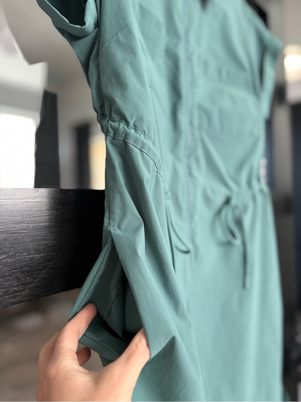 Athleta Topspin Dress Deep Ocean Teal Travel Golf Tennis Active Athleisure UPF M - Picture 4 of 11